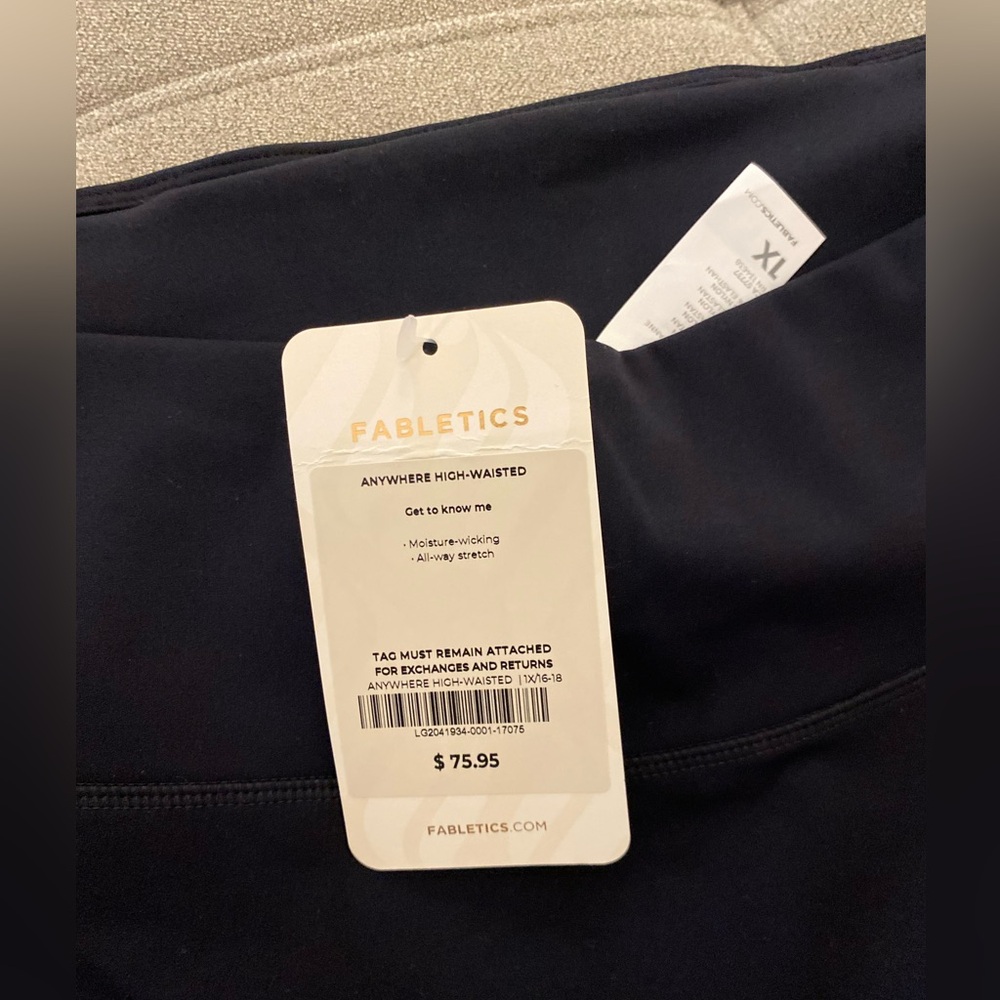 Fabletics Black High-Waisted Leggings - Picture 3 of 6